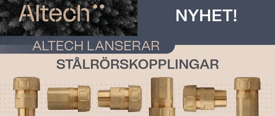 Altech lanserar stålrörskopplingar
