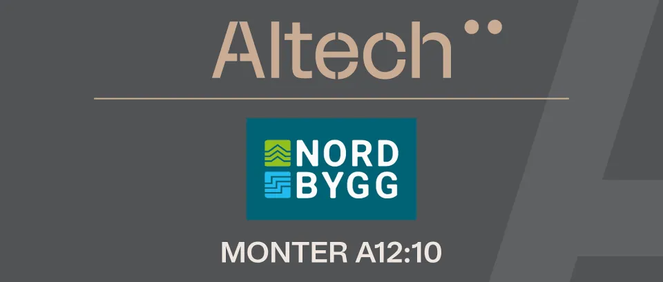 Altech ställer ut på Nordbygg 21–24 april 2026 – ett av Sveriges bredaste sortiment för tekniska installationer