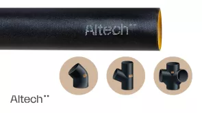 Altech lanserar avloppsrör och delar i gjutjärn. Sveriges ledande varumärke för installationsprodukter inom vs växer än mer.